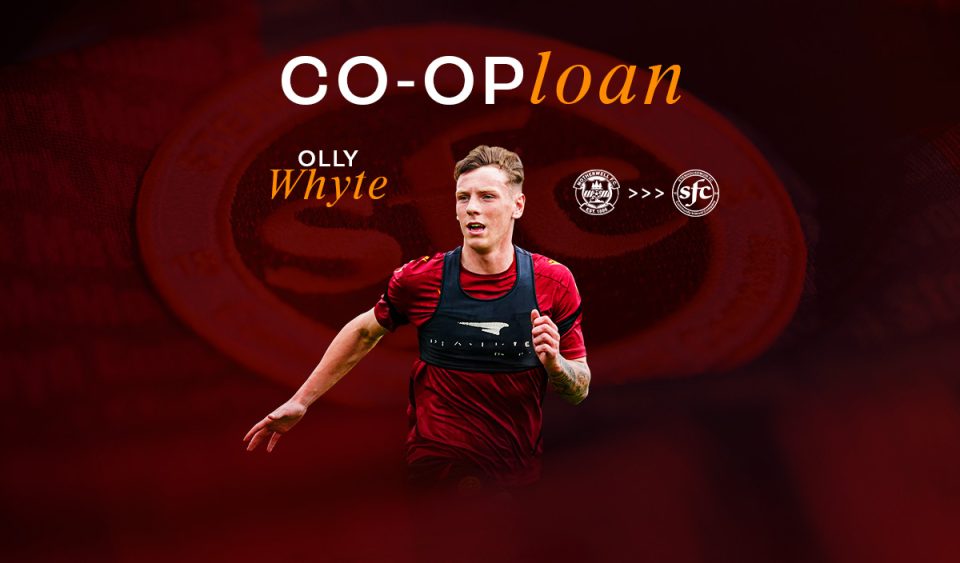 Olly Whyte, who joins the club on loan from Motherwell FC