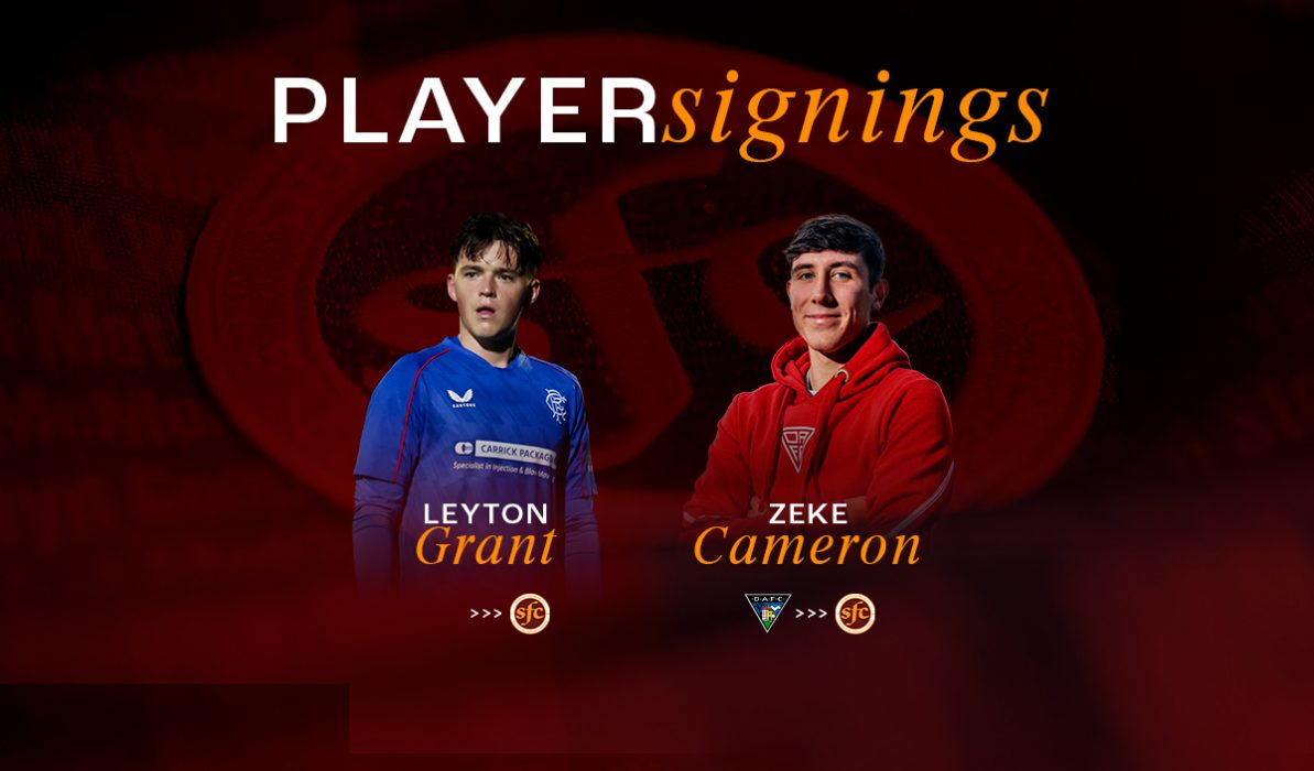 Stenhousemuir are delighted to announce the signings of Leyton Grant and Zeke Cameron